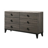 Avantika Faux Marble & Rustic Gray Oak Dresser Model 27675 By ACME Furniture